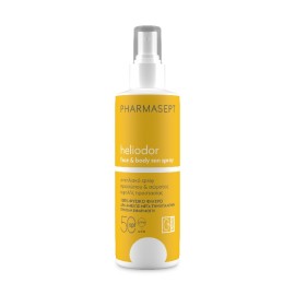 PHARMASEPT Heliodor Face & Body Sun Spray SPF50, Αντηλιακό Σπρέι για Πρόσωπο & Σώμα - 165gr