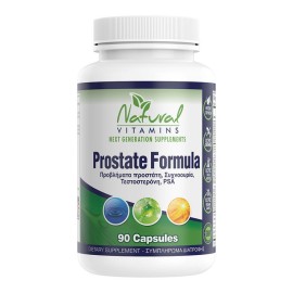 NATURAL VITAMINS Prostate Formula, Συμπλήρωμα Διατροφής για την Υγεία του Προστάτη - 90caps
