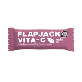 NATURALS Flapjack Vita-C, Μπάρα Βρώμης με Βιταμίνη C, Λευκή Σοκολάτας, Γιαούρτι & Κράνμπερι - 80gr