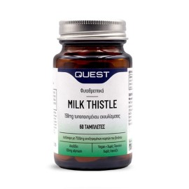 QUEST Milk Thistle 150mg, Συμπλήρωμα Διατροφής Εκχύλισμα Καρπού Γαϊδουράγκαθου - 60tabs