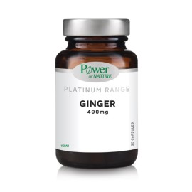 POWER OF NATURE Ginger 400mg, Συμπλήρωμα Διατροφής με Τζίντζερ - 30caps