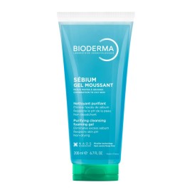 BIODERMA Sebium Gel Moussant, Καθαριστικό Προσώπου & Σώματος για Μικτές, Λιπαρές ή με Τάση Ακμής Επιδερμίδες -200ml