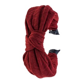 NOVITA Γυναικεία Στέκα Μαλλιών με Κόμπο, Μπορντό