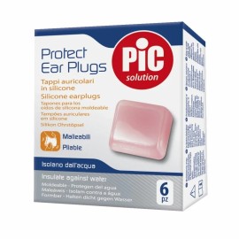 PIC SOLUTION Protect Ear Plugs, Ωτοασπίδες Σιλικόνης - 6τεμ