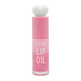 ALOE COLORS Candy Drop Lip Oil Pink, Ενυδατικό & Θρεπτικό Λάδι Χειλιών με Γεύση Βανίλια Καρύδα & Ροζ Φυσικό Χρώμα -10ml