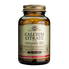 SOLGAR Calcium Citrate with Vitamin D3- 60tabs