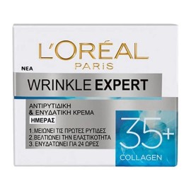 LOREAL PARIS Wrinkle Expert 35+, Ενυδατική & Αντιρυτιδική Κρέμα με Κολλαγόνο - 50ml