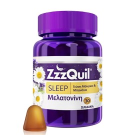 ZZZQUIL Natura Mango Banana, Βοήθημα Ύπνου με Μελατονίνη - 30 ζελεδάκια