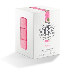 ROGER & GALLET Soap Rose, Αναζωογονητικό Σαπούνι 100gr - 3τεμ