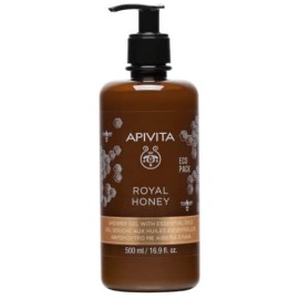 APIVITA Royal Honey Shower Gel, Aφρόλουτρο με Aιθέρια Έλαια - 500ml