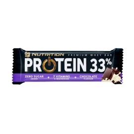 GO ON NUTRITION Premium Whey Bar Protein 33%, Chocolate, Μπάρα Πρωτεΐνης με Γεύση Σοκολάτα - 50gr