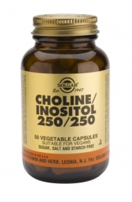 SOLGAR CHOLINE-INOSITOL 250/250MG 50CAPS