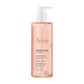 AVENE Xeracalm Nutrition Cleansing Gel, Τζελ Καθαρισμού για Ευαίσθητες & Ξηρές Επιδερμίδες - 500ml