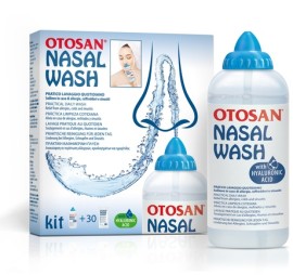OTOSAN Nasal Wash, Φάκελοι με Φυσιολογικό Ορό για Ρινικές Πλύσεις & Συσκευή Πλύσης - 30 φάκελοι