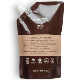 APIVITA Dandruff Relief, Σαμπουάν Κατά της Ξηροδερμίας Refill -500ml
