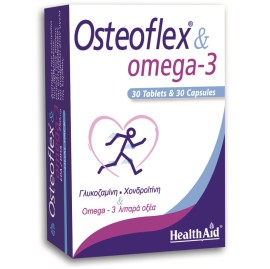 HEALTH AID Osteoflex & Omega 3, Σύνθεση για την Υγεία των Αρθρώσεων, Συνδέσμων & Οστών - 30tabs + 30caps