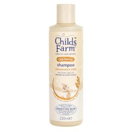 CHILDS FARM OatDerma Shampoo, Βρεφικό Καταπραϋντικό Σαμπουάν με Εκχύλισμα Βρώμης Χωρίς Άρωμα για Ξηρό & Ευαίσθητο Τριχωτό -250ml