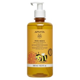 APIVITA Mini Bees Kids Shower Gel, Απαλό Αφρόλουτρο για Παιδιά Πορτοκάλι & Μέλι - 500ml