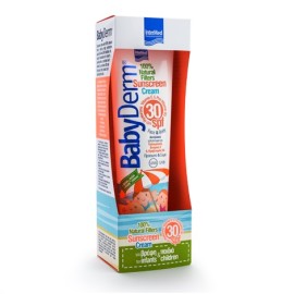 INTERMED BabyDerm Sunscreen Cream Spf30, 100% Natural Filters, Παιδικό Αντηλιακό - 300ml