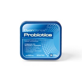 DYONMED Dyonstrips Probiotics, Διασπειρόμενες Στοματικές Ταινίες Βιταμινών -30τμχ
