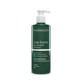 PHARMASEPT Scalp Biome Oily Dandruff Shampoo, Σαμπουάν με πρεβιοτικά, Ρύθμισης της Λιπαρότητας & της Λιπαρής Πιτυρίδας - 400ml