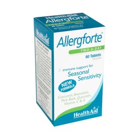 HEALTH AID Allergforte, Συμπλήρωμα Διατροφής με Βιταμίνες, Βιοφλαβονοειδή & Φυτικά Εκχυλίσματα - 60tabs