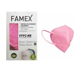 FAMEX Μάσκα Προστασίας KN95 FFP2, Ροζ Κουτί - 10 τεμ