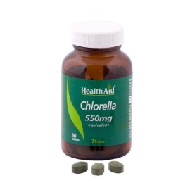 HEALTH AID Chlorella 550mg, Συμπλήρωμα Διατροφής για το Πεπτικό Σύστημα - 60tabs