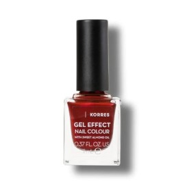 KORRES Gel Effect Nail Colour No58 Velour Red, Βερνίκι Νυχιών με Αμυγδαλέλαιο - 11ml