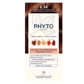 PHYTO Phytocolor 6.34 Copper Blonde, Μόνιμη Βαφή Μαλλιών Ξανθό Σκούρο Έντονο Χάλκινο