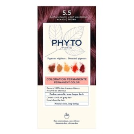 PHYTO Phytocolor No5.5 Light Mahogany Brown, Μόνιμη Βαφή Μαλλιών Ανοιχτό Καστανό Μαονί