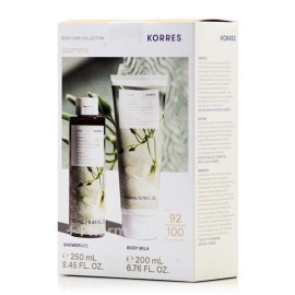 KORRES Promo Jasmine Body Care Collection, Αφρόλουτρο - 250ml &  Γιασεμί Ενυδατικό Γαλάκτωμα Σώματος -200ml, 1σετ