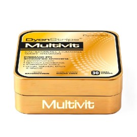 DYONMED Dyonstrips Multivit, Διασπειρόμενες Στοματικές Ταινίες Βιταμινών -30τμχ