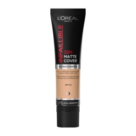 LOREAL PARIS Infaillible 32H Matte Cover Make Up SPF25, 175 Cool Undertone, Make Up Βάση με Ματ Κάλυψη - 30ml