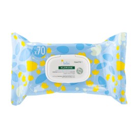 KLORANE Bebe Gentle Cleansing Wipes, Μωρομάντηλα Καθαρισμού - 70τεμ