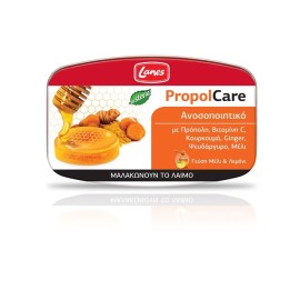 LANES PropolCare Καραμέλες για το Λαιμό με Γεύση Μέλι & Λεμόνι - 54gr