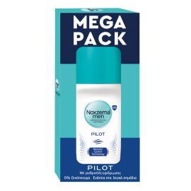 NOXZEMA Men Deodorant Roll-On Pilot, Ανδρικό Αντιιδρωτικό Αποσμητικό - 50ml 1+1 ΔΩΡΟ