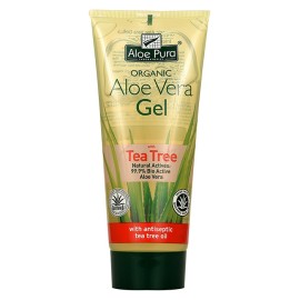 OPTIMA Aloe Pura, Organic Aloe Vera Gel With Tea Tree - 200ml