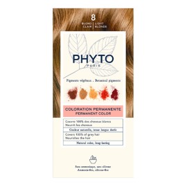 PHYTO Phytocolor Νο8 Light Blonde, Μόνιμη Βαφή Μαλλιών Ξανθό Ανοιχτό