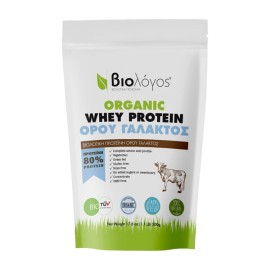 BIOLOGOS Whey Protein, Βιολογική Πρωτεΐνη Ορού Γάλακτος 80% -500gr