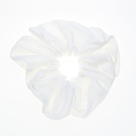 NOVITA Γυναικείο Oversize Scrunchie Μαλλιών, Λευκό -1τεμ