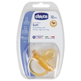 CHICCO Physio Soft Πιπίλα Όλο Καουτσούκ 12m+