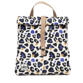 THE LUNCH BAGS Original Version Lunchbag, White Leopard
