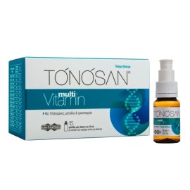 UNI-PHARMA Tonosan Multi Vitamin, Πολυβιταμίνη - 15 φιαλίδια x 15ml