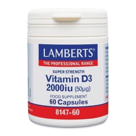 LAMBERTS Vitamin D3 2000iu 50μg - 60caps