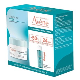 AVENE Promo Avene Cleanance Mattifying Aqua-Gel, Ενυδατική Κρέμα-Gel για Σύσφιξη των Πόρων & Ματ Όψη -50ml & ΔΩΡΟ Gel Καθαρισμού -100ml, 1σετ