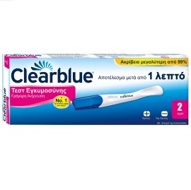 CLEARBLUE Τεστ Εγκυμοσύνης Γρήγορης Ανίχνευσης - 2τμχ