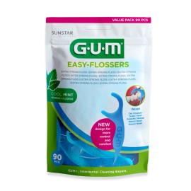 GUM Easy Flossers Cool Mint, 890, Οδοντικό Νήμα με Λαβή - 90τεμ