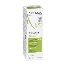 A-DERMA Biology Rich Hydrating Cream, Ενυδατική Κρέμα Πλούσιας Υφής - 40ml