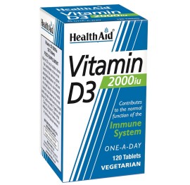 HEALTH AID Vitamin D3 2000iu - 120tabs